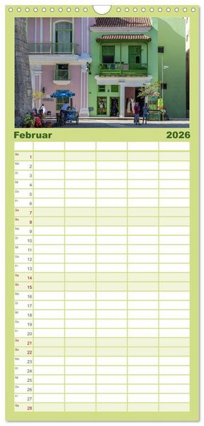 Produktbild: Familienplaner 2026 - Kuba - Ein ganzes Jahr Karibikflair mit 5 Spalten (Wandkalender, 21 x 45 cm) CALVENDO