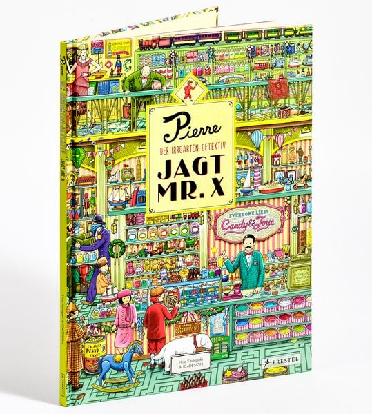 Pierre, der Irrgarten-Detektiv, jagt Mr. X, Gebundene Ausgabe von Hiro Kamigaki , Ic4design, Prestel, 9783791373140