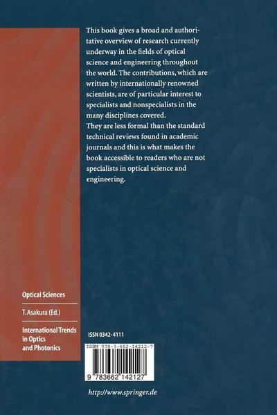 Produktbild: International Trends in Optics and Photonics