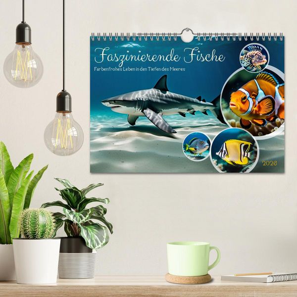 Produktbild: Faszinierende Fische (Wandkalender 2026 DIN A4 quer), CALVENDO Monatskalender