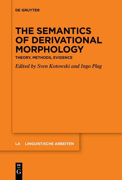 Produktbild: The Semantics of Derivational Morphology