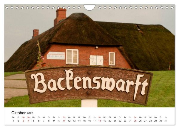 Produktbild: Hallig Hooge - zwischen Himmel und Erde (Wandkalender 2026 DIN A4 quer), CALVENDO Monatskalender