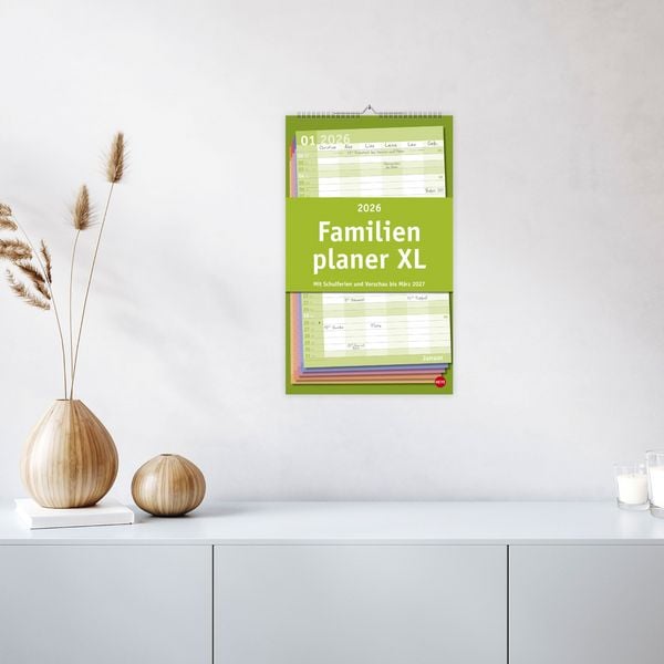Produktbild: Basic Familienplaner XL 2026
