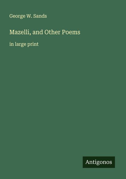 Produktbild: Mazelli, and Other Poems