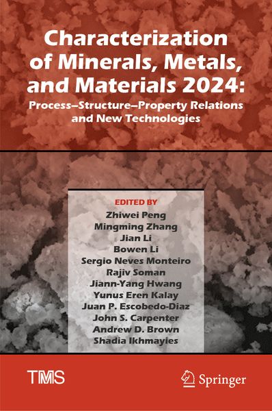 Produktbild: Characterization of Minerals, Metals, and Materials 2024