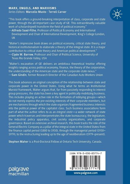 Produktbild: Corporate Capitalism and the Integral State