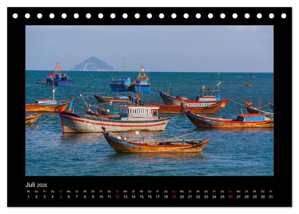 Produktbild: Unterwegs in Vietnam (Tischkalender 2026 DIN A5 quer), CALVENDO Monatskalender