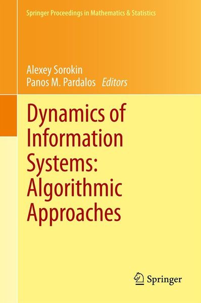 Produktbild: Dynamics of Information Systems: Algorithmic Approaches