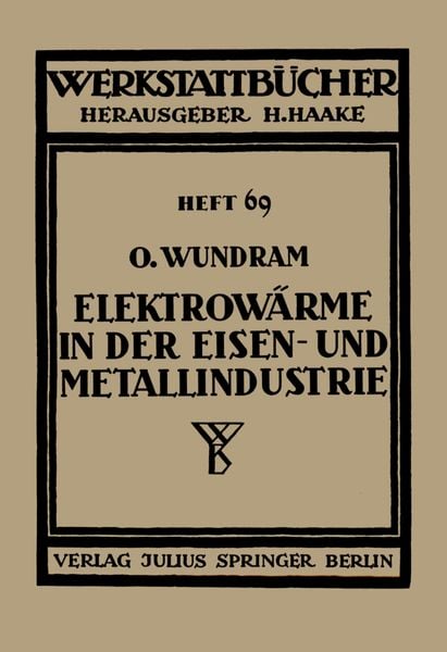 Produktbild: Elektrow&auml;rme in der Eisen- und Metallindustrie