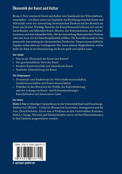 Produktbild: Ökonomik der Kunst und Kultur
