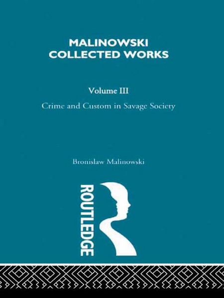 Produktbild: Crime and Custom in Savage Society