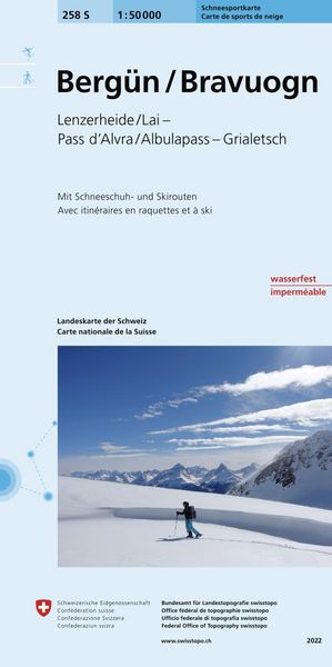 Produktbild: 258S Berg&uuml;n / Bravuogn Schneesportkarte