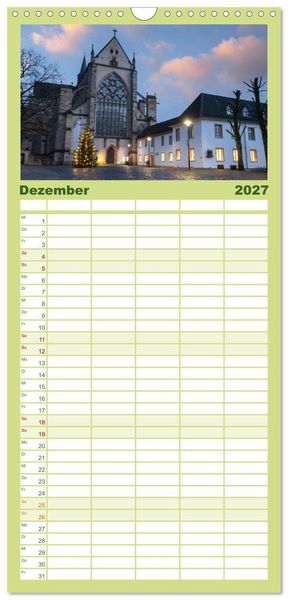 Produktbild: Familienplaner 2027 - Heimat Entdecken: Bergisches Land mit 5 Spalten (Wandkalender, 21 x 45 cm) CALVENDO
