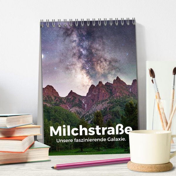 Produktbild: Milchstra&szlig;e - Unsere faszinierende Galaxie. (Tischkalender 2026 DIN A5 hoch), CALVENDO Monatskalender