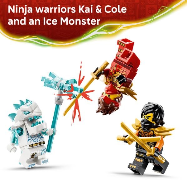 Produktbild: LEGO NINJAGO 71864 Kais und Coles Kombi-Flitzer, Bauset mit 3 Minifiguren