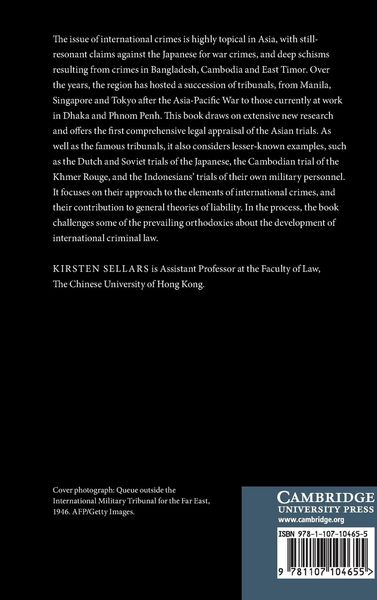 Produktbild: Trials for International Crimes in Asia