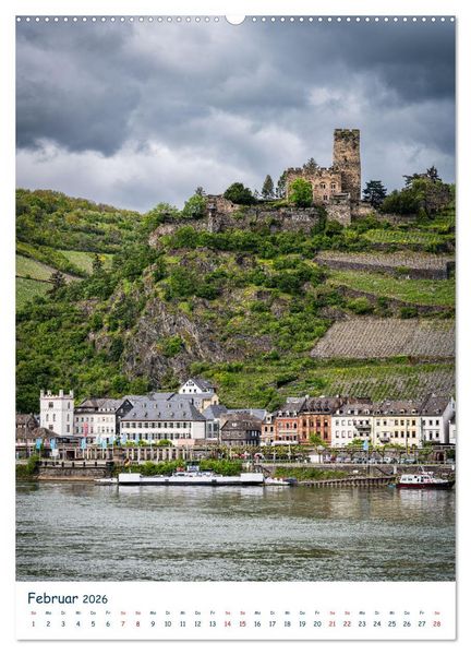 Produktbild: Burgen und Burgruinen am Mittelrhein (hochwertiger Premium Wandkalender 2026 DIN A2 hoch), Kunstdruck in Hochglanz