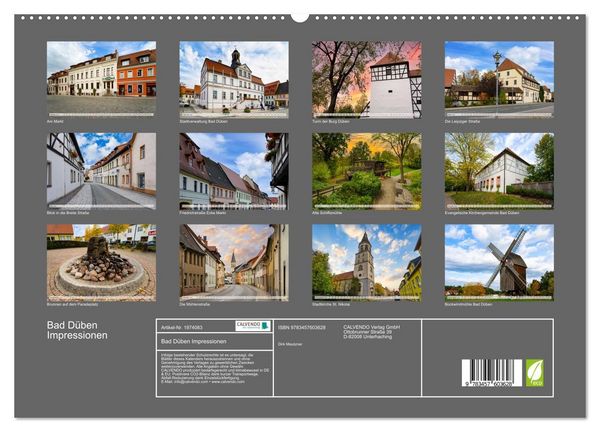 Produktbild: Bad D&uuml;ben Impressionen (Wandkalender 2026 DIN A2 quer), CALVENDO Monatskalender