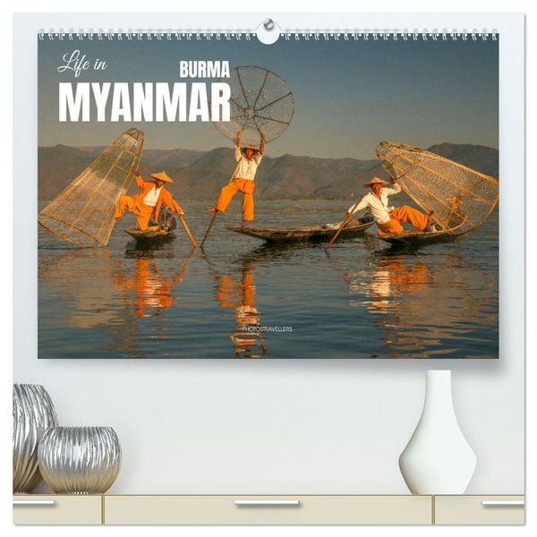 Produktbild: Life in Myanmar, Burma (High Quality Premium Wall Calendar 2026 DIN A2 landscape),CALVENDO 12 Month Wall Calendar