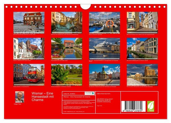 Produktbild: Wismar &ndash; Eine Hansestadt mit Charme (Wandkalender 2026 DIN A4 quer), CALVENDO Monatskalender