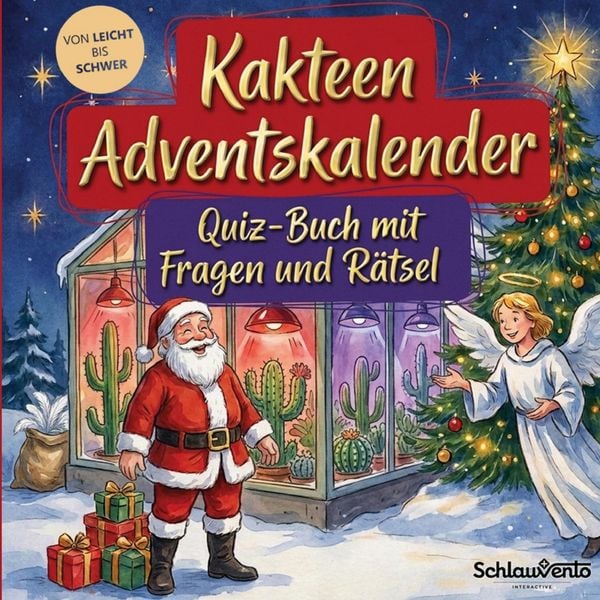 Produktbild: Kakteen-Adventskalender: Quiz-Buch mit Fragen und R&auml;tsel