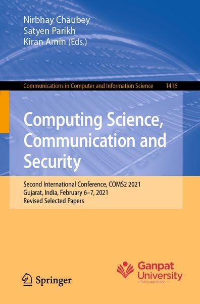 Produktbild: Computing Science, Communication and Security