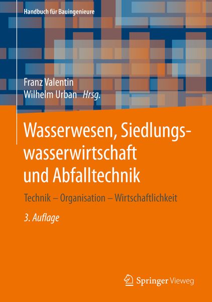 Produktbild: Wasserwesen, Siedlungswasserwirtschaft und Abfalltechnik