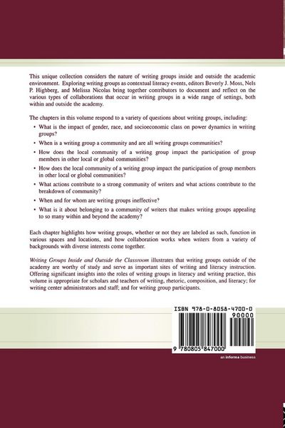 Produktbild: Writing Groups Inside and Outside the Classroom