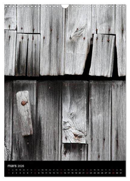 Produktbild: Les couleurs du temps sur le bois (Calendrier mural 2026 DIN A3 horizontal), CALVENDO calendrier mensuel