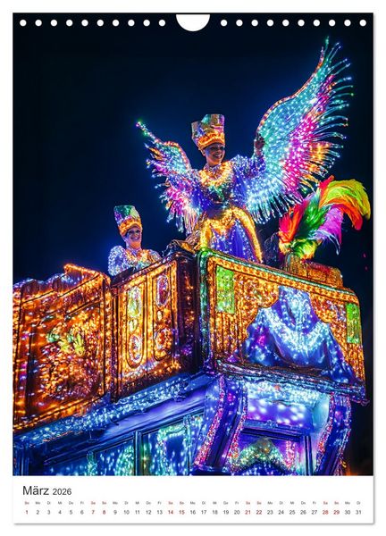 Produktbild: Tanzende Farben - Rio de Janeiro im Takt des Karnevals (Wandkalender 2026 DIN A4 hoch), CALVENDO Monatskalender
