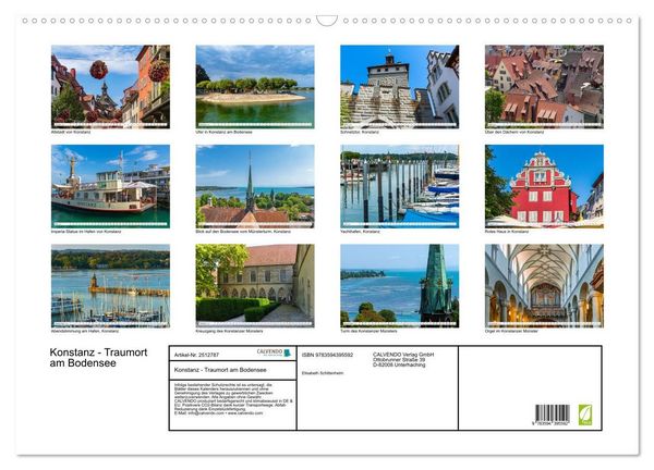 Produktbild: Konstanz - Traumort am Bodensee (Wandkalender 2027 DIN A2 quer), CALVENDO Monatskalender