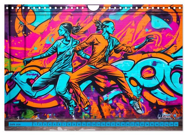 Produktbild: Lebensart Hip Hop (Wandkalender 2026 DIN A4 quer), CALVENDO Monatskalender