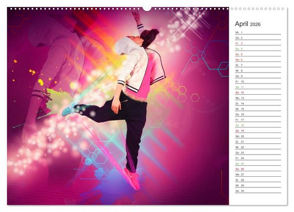 Produktbild: HipHopDance (hochwertiger Premium Wandkalender 2026 DIN A2 quer), Kunstdruck in Hochglanz