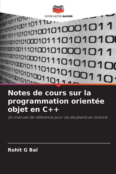 Produktbild: Notes de cours sur la programmation orient&eacute;e objet en C++