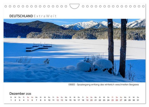 Produktbild: Wei&szlig;blaue Impressionen vom Eibsee (Wandkalender 2026 DIN A4 quer), CALVENDO Monatskalender