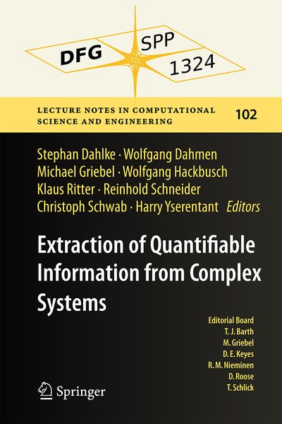 Produktbild: Extraction of Quantifiable Information from Complex Systems