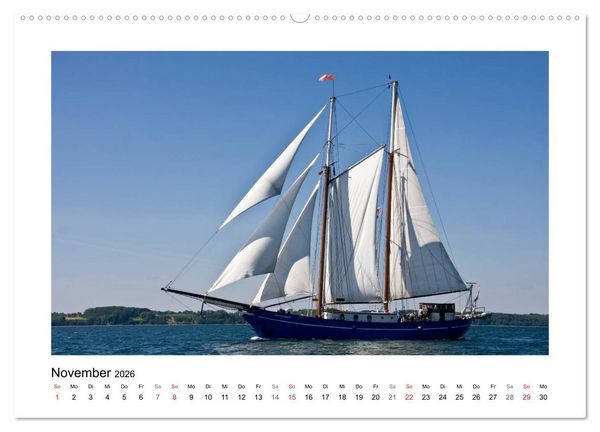 Produktbild: Traditionsschiffe auf der Ostsee (Wandkalender 2026 DIN A2 quer), CALVENDO Monatskalender