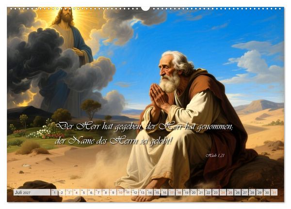 Produktbild: Die Kraft der Bibel (Wandkalender 2027 DIN A2 quer), CALVENDO Monatskalender