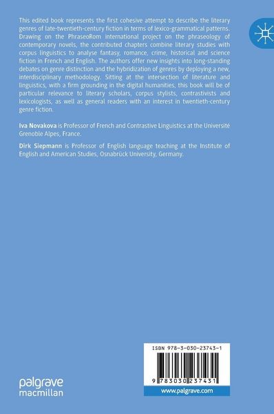 Produktbild: Phraseology and Style in Subgenres of the Novel