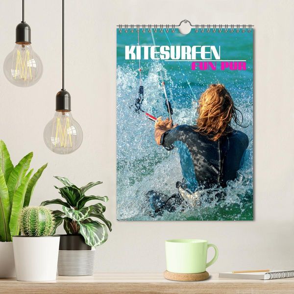 Produktbild: Kitesurfen - Fun pur (Wandkalender 2026 DIN A4 hoch), CALVENDO Monatskalender