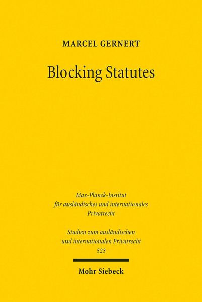 Produktbild: Blocking Statutes