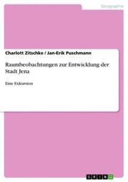 Produktbild: Raumbeobachtungen zur Entwicklung der Stadt Jena