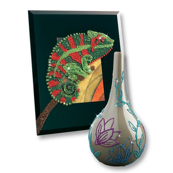 Produktbild: folia Dekoperlen Set inkl. Deko-Kleber 90g