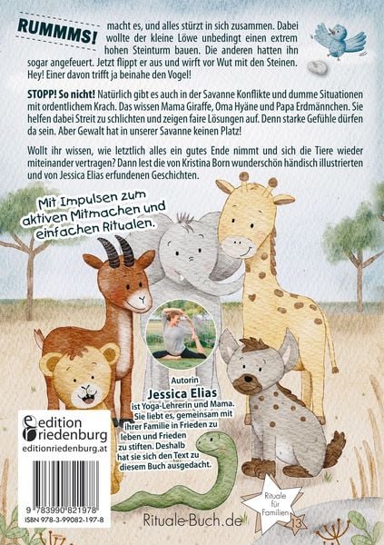 Produktbild: Keine Gewalt in unserer Savanne! Gewaltfreie Kommunikation f&uuml;r Kinder in einer liebevollen Bildergeschichte mit kreativen Ritualen f&uuml;r Familie, Kita und Schule