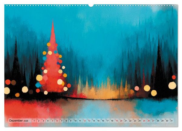 Produktbild: Wenn die Stille in Farbe tropft (Wandkalender 2026 DIN A2 quer), CALVENDO Monatskalender