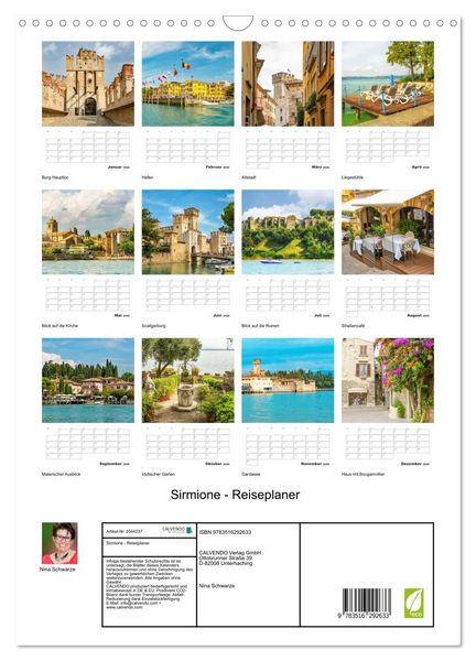 Produktbild: Sirmione - Reiseplaner (Wandkalender 2026 DIN A3 hoch), CALVENDO Monatskalender