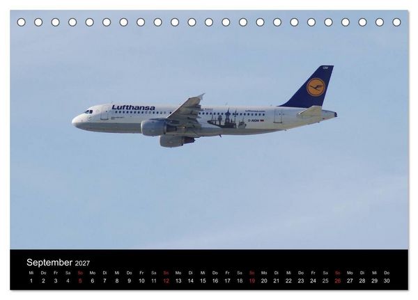 Produktbild: Deutsche Airlines (Tischkalender 2027 DIN A5 quer), CALVENDO Monatskalender