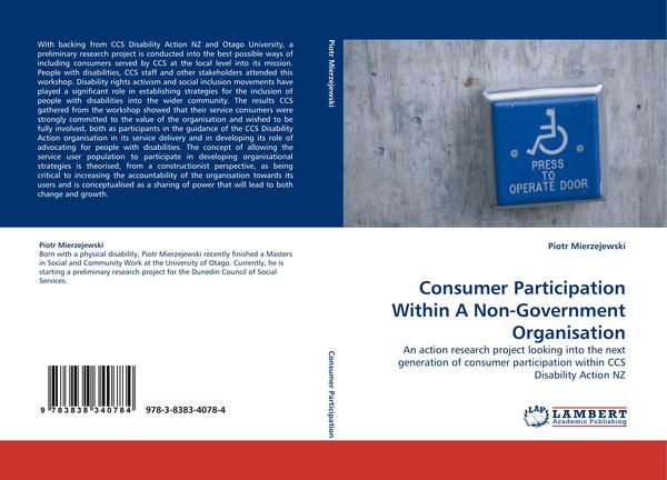 Produktbild: Consumer Participation Within A Non-Government Organisation
