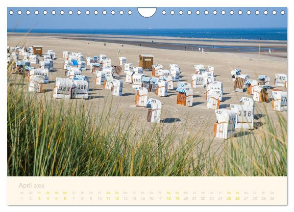 Produktbild: Traumstr&auml;nde der Nordsee (Wandkalender 2026 DIN A4 quer), CALVENDO Monatskalender