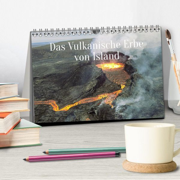 Produktbild: Das Vulkanische Erbe von Island (Tischkalender 2026 DIN A5 quer), CALVENDO Monatskalender